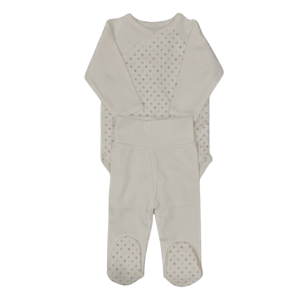 Conjunto body cruzado e collants — Estrelinhas