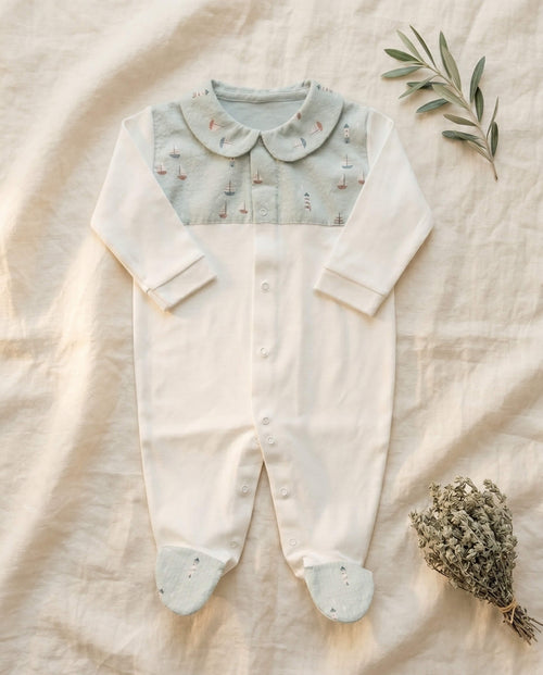 Babygrow de algodão — Barcos à vela