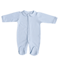 Babygrow com Gola Redonda — Azul Piqué