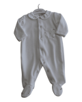 Babygrow creme com bolso estampado de passarinhos