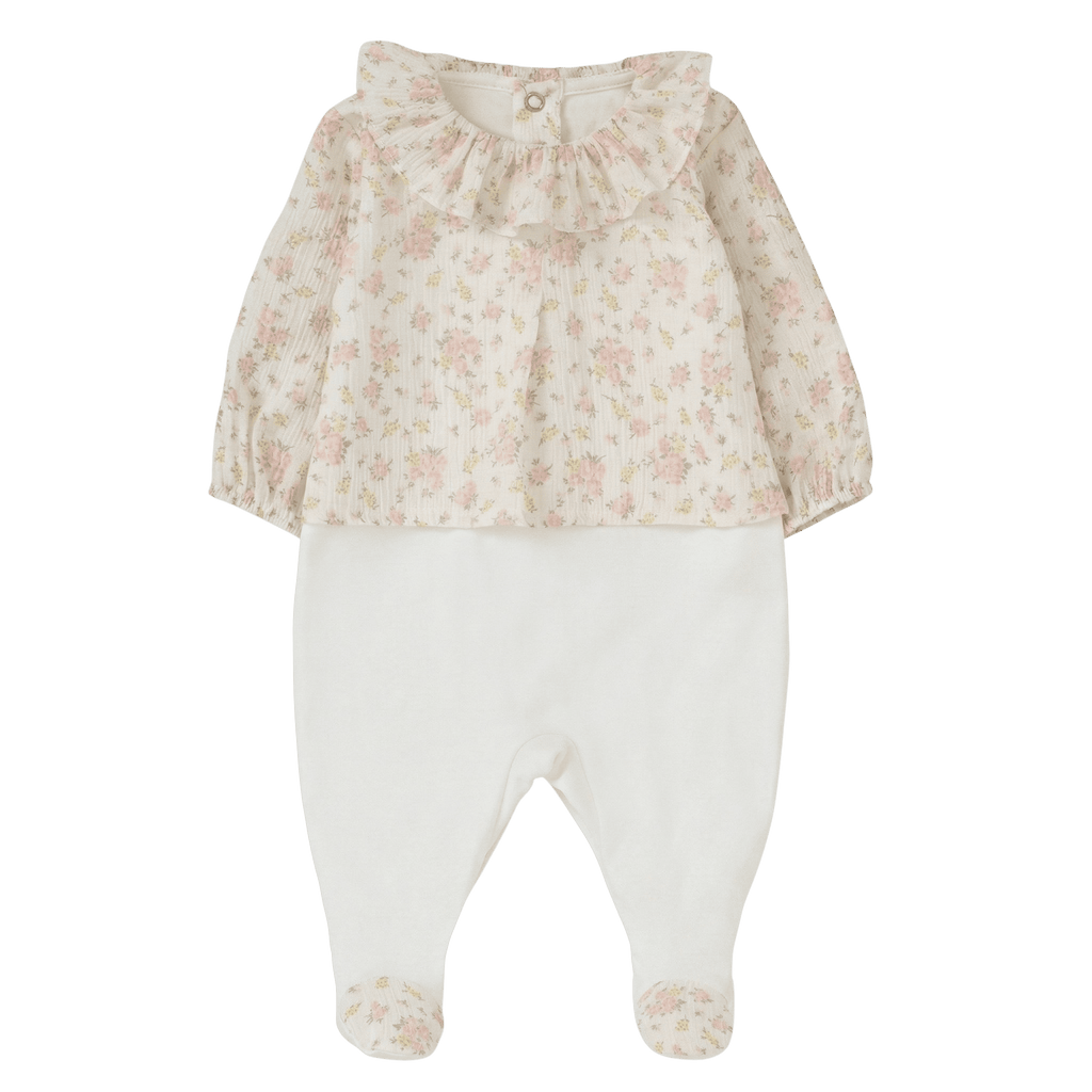 Babygrow-Túnica — Jardim de Flores