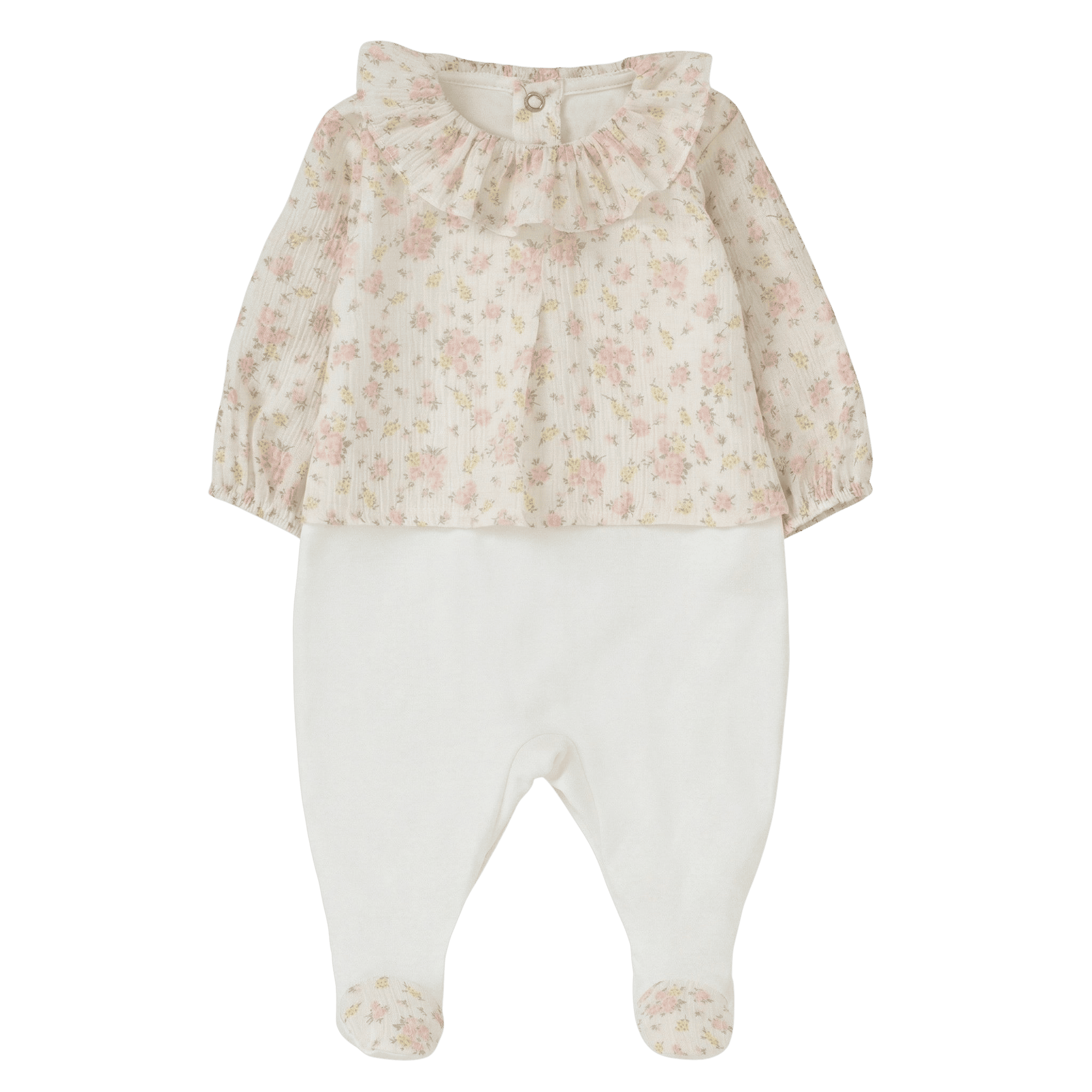 Babygrow-Túnica — Jardim de Flores