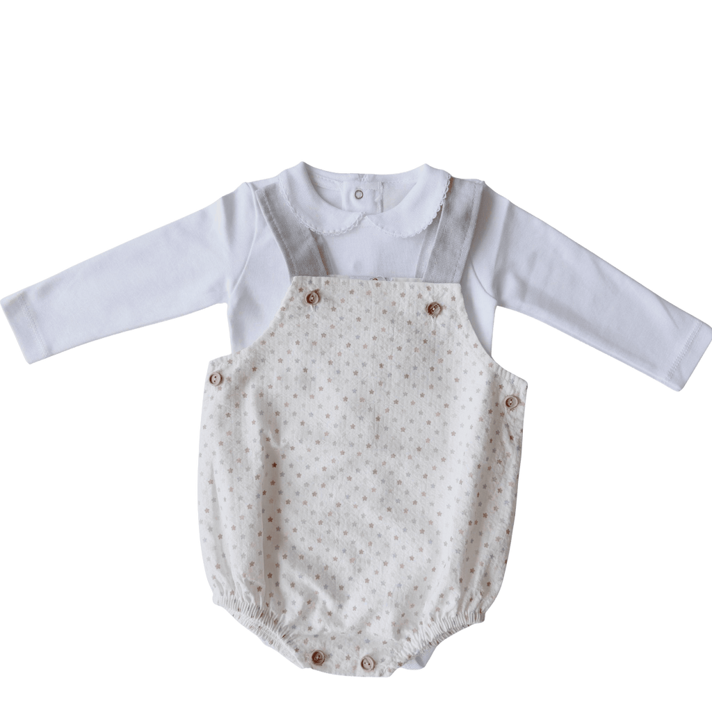 Body Manga Comprida com Gola Picueta — Branco