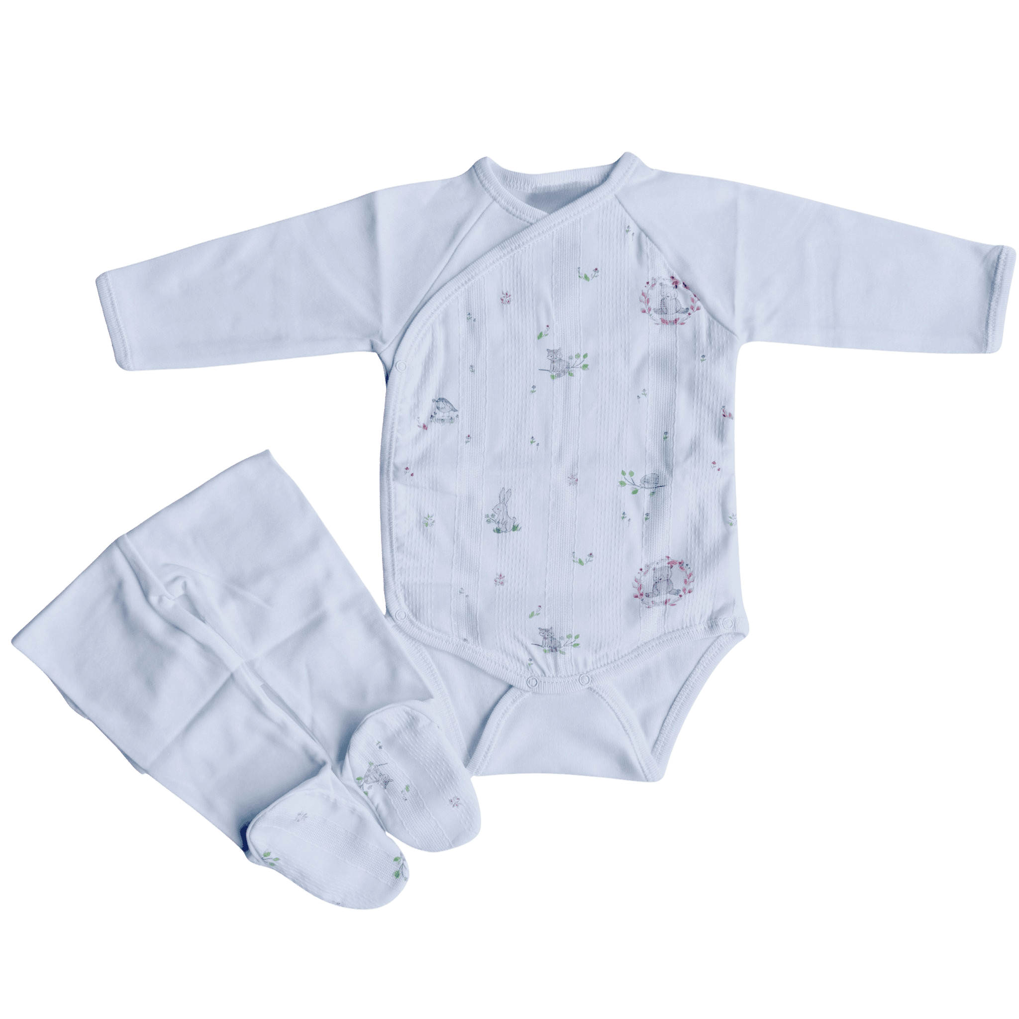 Conjunto body cruzado e calças — Bosque Encantado