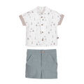 Conjunto camisola e calções — Azul