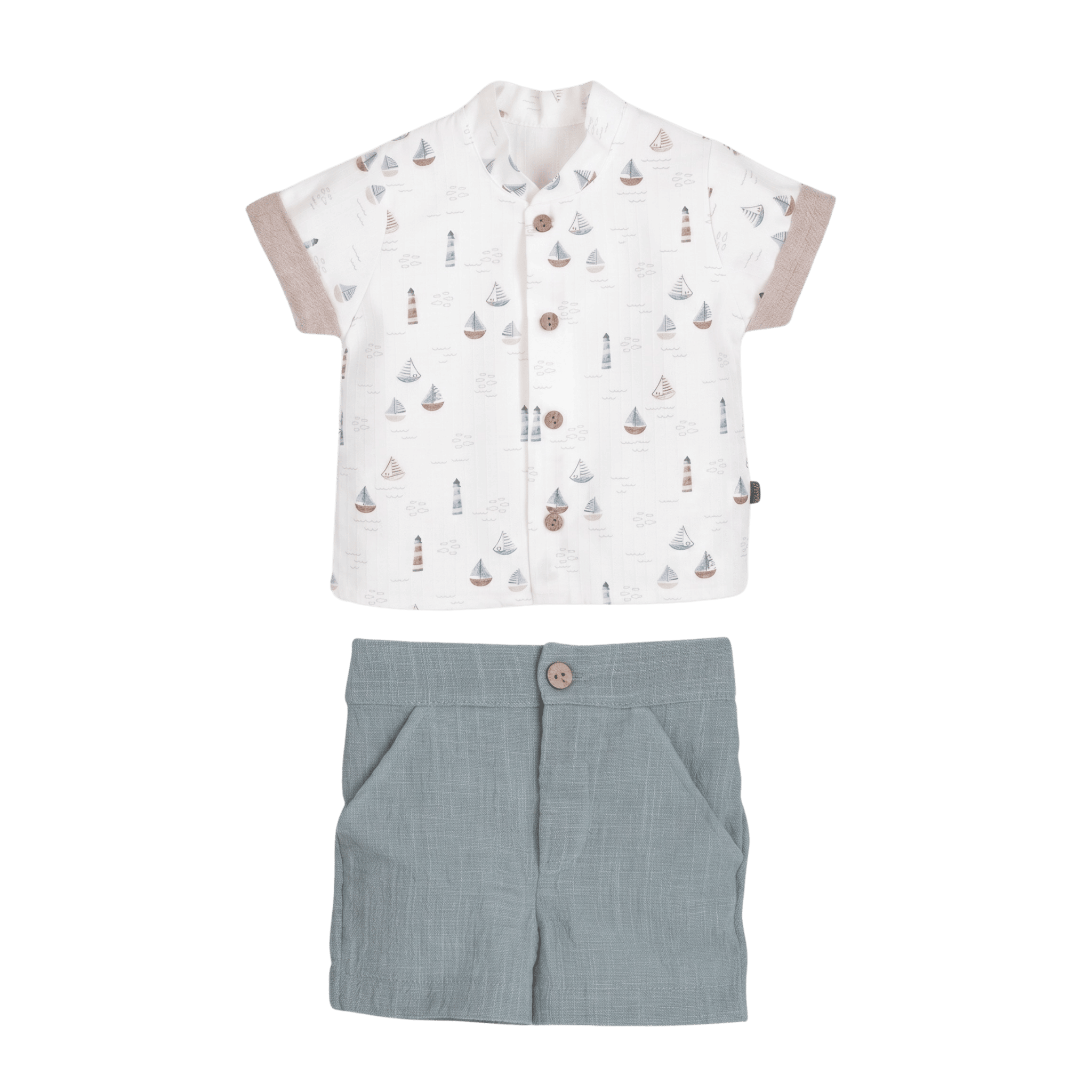 Conjunto camisola e calções — Azul