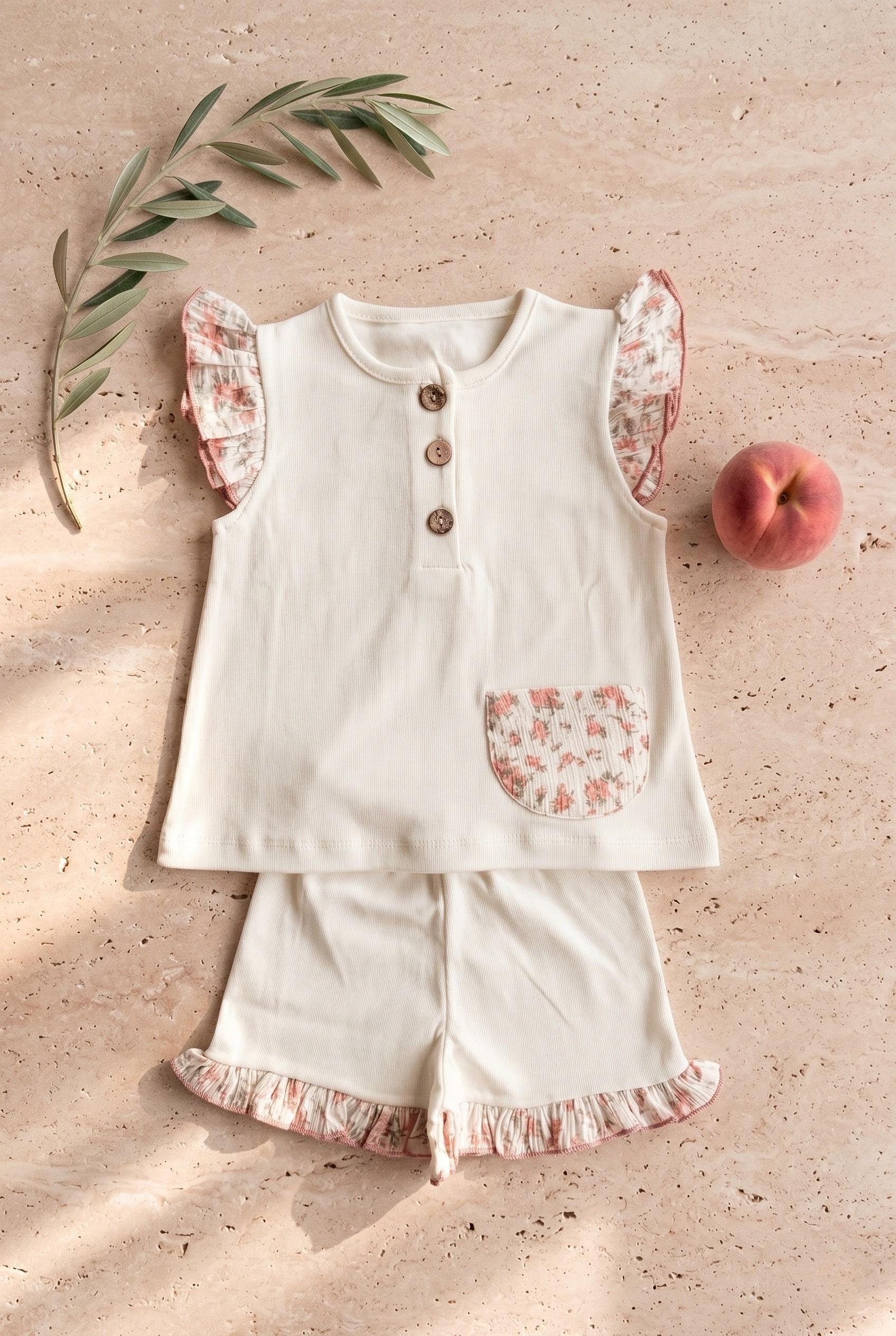 Conjunto T-shirt e Calções — Jardim de Flores