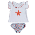 Conjunto Praia Estrela-do-Mar — T-shirt e Cueca de Banho