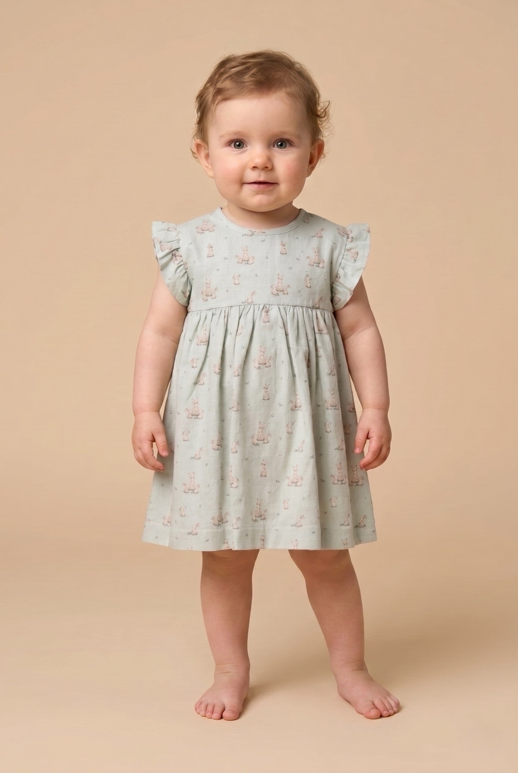 Vestido Coelhinhos — Verde Menta